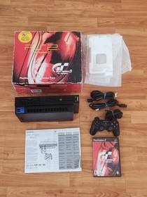 Sony PlayStation 2 Gran Turismo A-spec Race Pack Console Controller Cords & Game