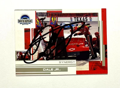 Dale Earnhardt Jr. NASCAR 2005 Pase de Prensa Eclipse #30 Autografiado Firmado Foto 1 de 2
