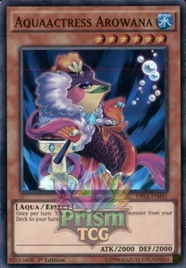 1st ed Aquaactress Arowana super rare DRL2-EN041 Yugioh - Picture 1 of 1