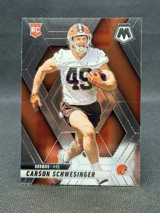 2025 Mosaic Football Carson Schwesinger ROOKIE #371 Cleveland Browns RC - Picture 1 of 2