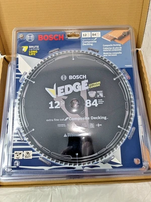 Hoja de sierra circular para cubierta compuesta Bosch Edge 12" X 84 dientes DCB1284CD Foto 1 de 4