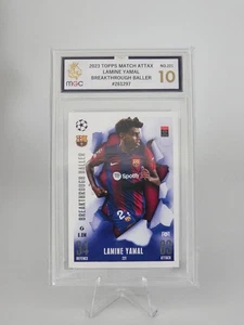Lamine Yamal Breakthrough Baller Graded Card MGC10 2023 Topps Match Attax #221 - Bild 1 von 3