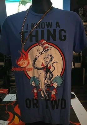 2023 Dr Seuss "I Know A Thing Or Two", Men's Size XL Tshirt, ☆Clean/Excellent☆ - Image 1 of 4