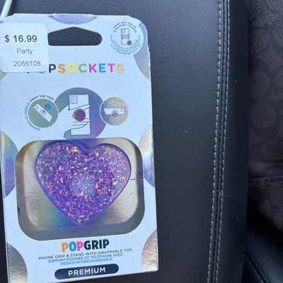 PopSockets Soporte de agarre para teléfono Confeti Corazón de ensueño POPGRIP Popsocket Brillo Foto 1 de 3