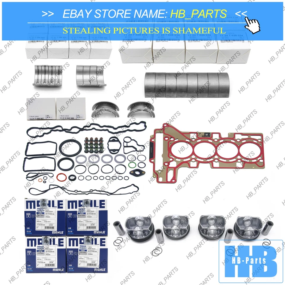 Ремонтный комплект двигателя CR 10:1 для BMW 328i 428i X1 F10 F30 E84 F25 F33 N20 N26 2.0 - Изображение 1 из 4