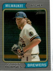 2023 Topps Heritage - Corbin Burnes #261 Chrome 078/374 - Bild 1 von 2