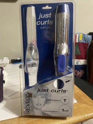 New Sealed Revlon Just Curls 1-1/2” Jumbo Curling Iron One Removed - Image 1 of 4