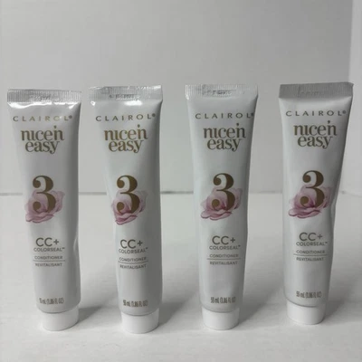 LOT OF 4 Clairol Nice 'n Easy 3 CC+ Colorseal Conditioner 1.86 oz - Image 1 of 4