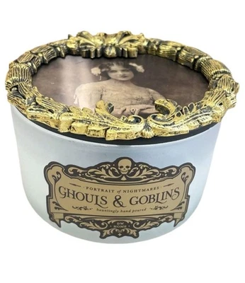DW Homes Halloween Portrait Of Nightmare Ghouls 3-Wick Richley Scented Candle - Image 1 of 4