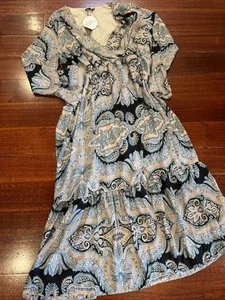 Boohoo floral print Long maxi dress size UK 26 BNWT NEW Paisley Beautiful - Picture 1 of 8