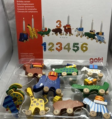 Vela de cumpleaños alemana Goki caravana completa en caja original Foto 1 de 4