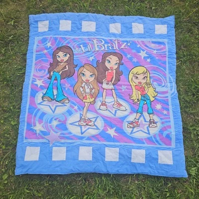 Винтажное домашнее лоскутное одеяло Lil Bratz 44x42 - Изображение 1 из 2