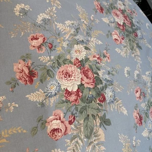 Ralph Lauren Fabric French Country Floral Cottage Roses 80s Vintage 8 1/4 yard - Picture 1 of 7