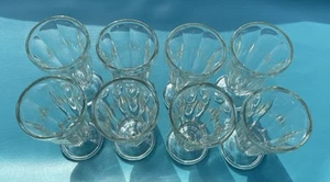 Vintage Milkshake Sundae Ice Cream Soda Fountain Glasses~ 6 3/4"~Set Of 8 - Picture 1 of 4