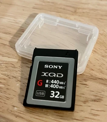 Sony 32GB XQD Flash Memory Card - High Speed G Series W: 400MB/s R: 440MB/s - Image 1 of 2
