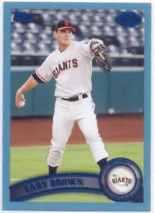 GARY BROWN AZL GIANTS 2011 TOPPS PRO DEBUT BLUE CARD 034/309 SAN FRANCISCO - Picture 1 of 1