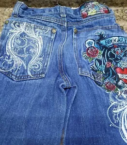 Brooklyn Xpress Jungen Jeans Größe 6 schöne Grafik!! BX BKLYN Original Jeans Marke - Bild 1 von 10