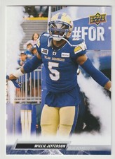 2023 Upper Deck CFL Willie Jefferson #6 Winnipeg Blue Bombers Stephen F. Austin