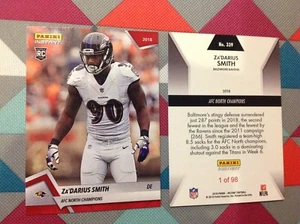 Za'Darius Smith RC 98 made Ravens Packers 2018-2019 Panini Instant NORTH CHAMPS - Bild 1 von 1