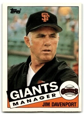 1985 Topps Traded Jim Davenport San Francisco Giants #27T - Image 1 of 2