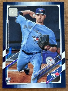 Julian Merryweather 2021 Topps ROYAL BLUE ROOKIE RC #581 Blue Jays MLB