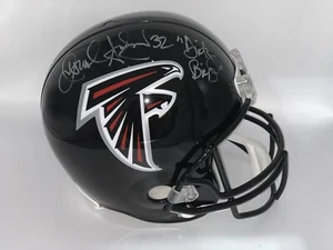 JAMAL ANDERSON Signed ATLANTA FALCONS Full Proline Rep Helmet - “Dirty Bird” 32 - Foto 1 di 7