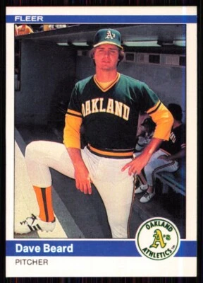 1984 Fleer Dave Beard Oakland Athletics #438 - Image 1 of 2