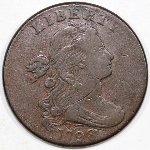 1798 1c S-184 Draped Bust Large Cent Cover