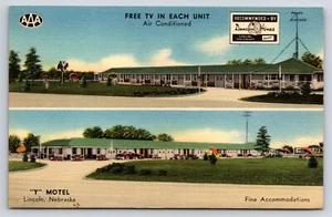 Cartolina AAA ""Y"" Motel, Lincoln, Nebraska Multi View Dunkin Hines consigliata - Foto 1 di 2