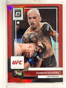 CHARLES OLIVEIRA 2023 Panini Donruss Optic UFC #51 RED PRIZM parallel /199 - Picture 1 of 2