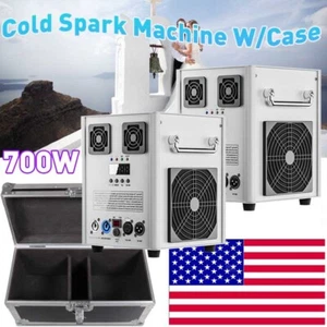 Cold Spark Machine 700W Stage Effect DMX Firework DJ Event Party Wedding+Case - Picture 1 of 27