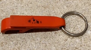 Vintage CMT (COUNTRY MUSIC TELEVISION) Bottle Opener Keychain Red C Worn Off - Picture 1 of 2