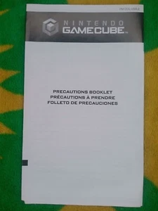 Nintendo Gamecube libretto precauzioni solo manuale Nintendo Gamecube - Foto 1 di 2