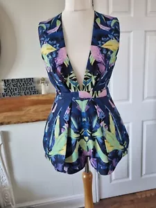 finders keepers Tropical Print Stunning Play Suit Size Med Holiday Beach Party - Picture 1 of 12
