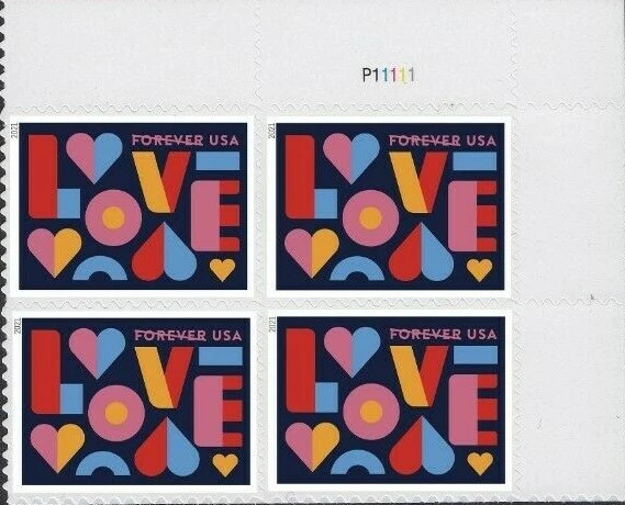 1 #5543  LOVE FOREVER  PB OF 4. BIN $4.95 - Image 1 of 1