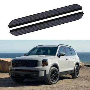 2 PIEZAS estriberas peldaños laterales aptos para KIA Telluride 2020-2025 pedales fijos barra Nerf - Imagen 1 de 16