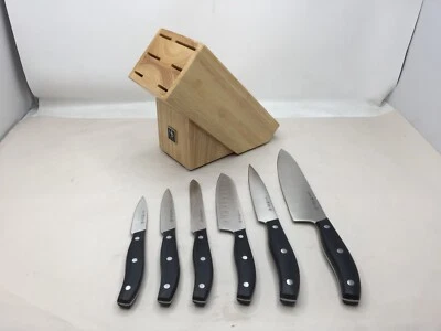 Juego de bloques de cuchillos HENCKELS, 7 piezas, natural Foto 1 de 4