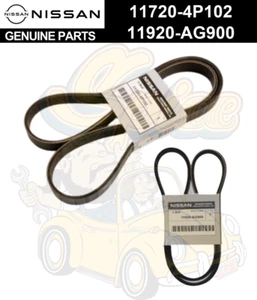 Nissan 350Z G35 Engine Drive Belt Set 11720-4P102 11920-AG900 - Picture 1 of 1