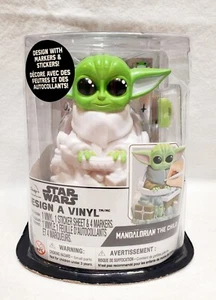 Star Wars Mandalorian Baby Yoda The Child Design A Vinyl w/ Markers & Stickers! - Picture 1 of 8
