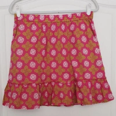 Sigrid Olsen 100% Cotton Pull-on Mini Skirt Size M Golf Hawaiian Beachy - Image 1 of 4