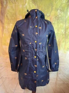 Tom Joules Right as Rain blaue Polyester leichte Jacke. UK Damen Gr. 8 - Bild 1 von 11