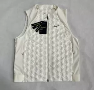 $180 Women's Nike Aeroloft Running Vest (CZ1607-133) White Ivory Size Medium NWT - Picture 1 of 7