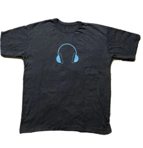 Camicia Vintage Urban Renewal Grigio Cuffie Battiti Uomo Grande Manica Corta Y2K - Foto 1 di 12