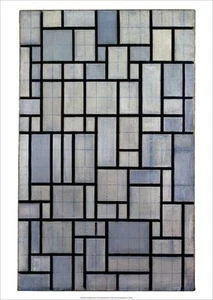 PIET MONDRIAN - Composición con cuadrícula 2, 1915 Impresión artística Resumen 19,5x27,5 - Imagen 1 de 1