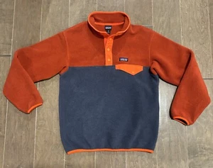 Patagonia Lightweight Synchilla Snap-T Fleece Pullover Blue Jacket Boys Size 10 - Picture 1 of 5