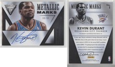 2013-14 Panini Titanium Metallic Marks Auto /99 Kevin Durant #1 Auto