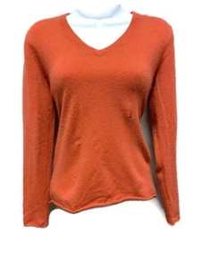 Cullen Cashmere Long Sleeve Sweater Blouse Top Womens Medium V Neck - Picture 1 of 6