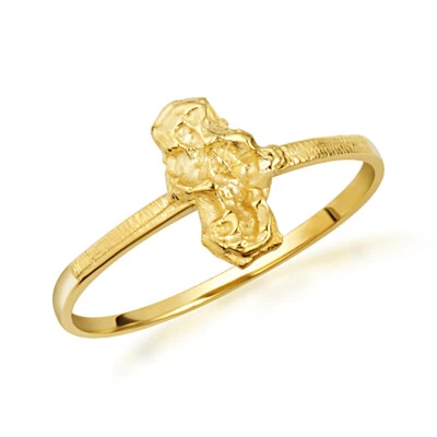 Yellow Gold Vintage Nugget Ring - Image 1 of 3