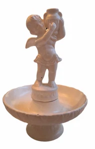 ARDCO VINTAGE ANGEL CHERUB With Water Jug and Fountain Bowl 8.5" Tall Japan - Picture 1 of 9