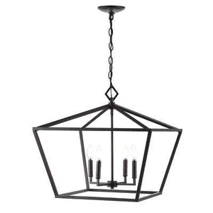 JONATHAN Y Lighting JYL7520 Gatsby 4 Light 23"W LED Chandelier Bronze - Picture 1 of 4
